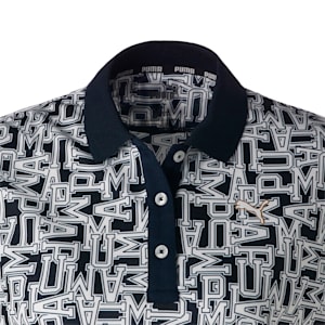 ウィメンズ ゴルフ ランダム グラフィック 半袖 ポロシャツ, Navy Blazer