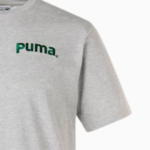 メンズ PUMA TEAM グラフィック Tシャツ, Light Gray Heather