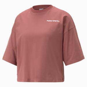 ウィメンズ PUMA TEAM グラフィック Tシャツ, Wood Violet, extralarge-JPN