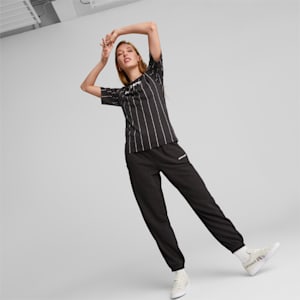 ウィメンズ PUMA TEAM AOP Tシャツ, PUMA Black, extralarge-JPN