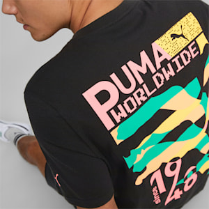 Puma Worldwide Graphic Unisex T-Shirt, PUMA Black