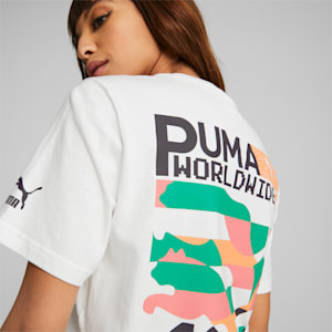 Puma Worldwide Graphic Unisex T-Shirt, PUMA White