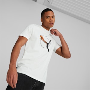 メンズ グラフィックス REAL CAT Tシャツ, PUMA White, extralarge-JPN