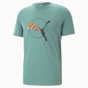メンズ グラフィックス REAL CAT Tシャツ, Adriatic, extralarge-JPN