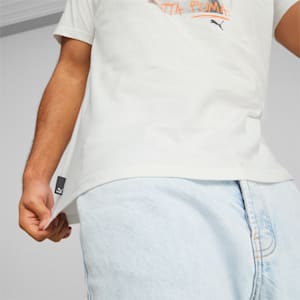 Camiseta estampada Wild Cat para hombre, PUMA White