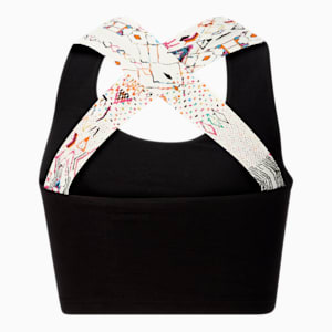 Top corto Seasonal T7 Artisan para mujer , PUMA Black-Artisan AOP