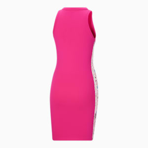 Vestido sin mangas Iconic T7 Artisan para mujer, Glowing Pink-Artisan AOP