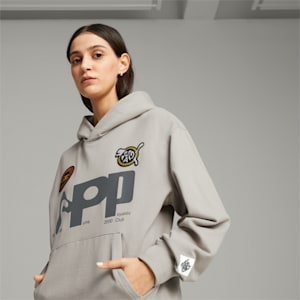 PUMA x PERKS AND MINI Graphic Hoodie, Concrete Gray, extralarge-GBR