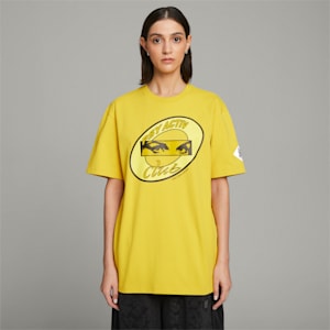 PUMA x PERKS AND MINI Unisex Graphic Tee, Fresh Pear, extralarge-IND