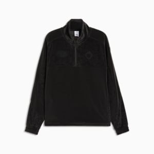 PUMA x PERKS AND MINI Velour Top, PUMA Black, extralarge