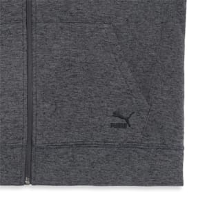 ユニセックス HYO-RI ニット フーデッド ジャケット, Charcoal Gray Heather, extralarge-JPN