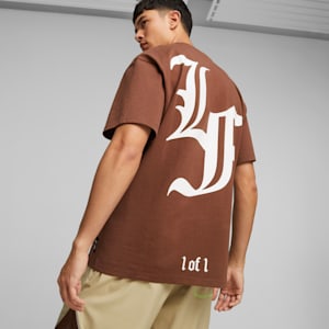Playera PUMA HOOPS x LAFRANCÉ para hombre, Chestnut Brown, extralarge