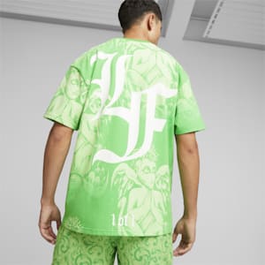 T-shirt à imprimés PUMA HOOPS x LAFRANCÉ, PUMA Green, extralarge