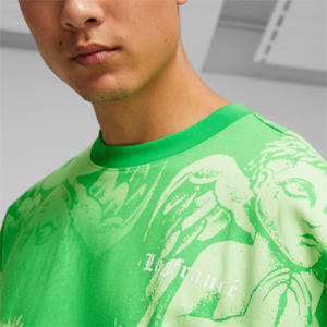 メンズ バスケットボール HOOPS x LAFRANCE AOP Tシャツ, PUMA Green, extralarge-JPN