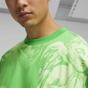T-shirt à imprimés PUMA HOOPS x LAFRANCÉ, PUMA Green, extralarge