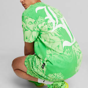 PUMA HOOPS x LAFRANCÉ Men's Tee, PUMA Green, extralarge-GBR