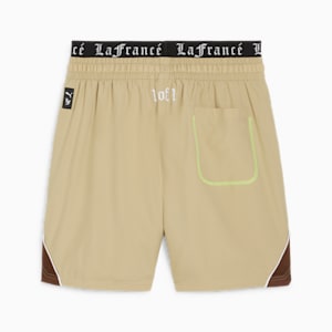Shorts de punto PUMA HOOPS x LAFRANCÉ de hombre, Sand Dune-Chestnut Brown, extragrande