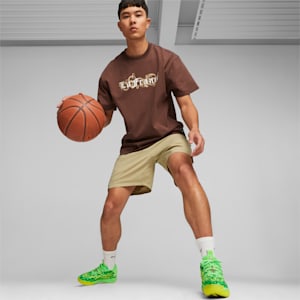 メンズ バスケットボール HOOPS x LAFRANCE ウーブン ショーツ, Sand Dune-Chestnut Brown, extralarge-JPN