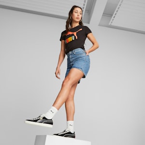 Playera con logotipo Mujer CLASSICS, PUMA Black, extralarge