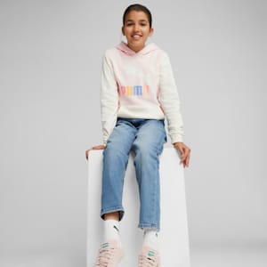 Classics ColorLogo Girls' Big Kids' Hoodie, Frosty Pink, extralarge
