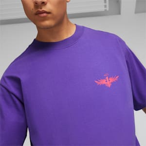 MELO x TOXIC Basketball Men's Oversized T-shirt, Team Violet, extralarge-IND