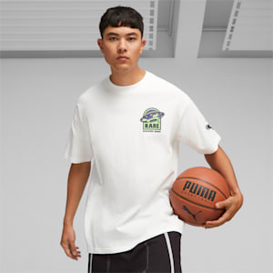 MELO x TOXIC Basketball Men's Crew-Neck Oversized Tee, PUMA White, extralarge-IND