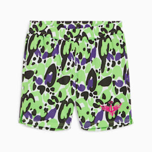 MELO x TOXIC Men's Basketball Shorts, Green Gecko, extralarge-IND