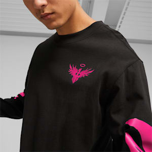 MELO x TOXIC Men's Basketball Long Sleeve T-shirt, PUMA Black, extralarge-IND