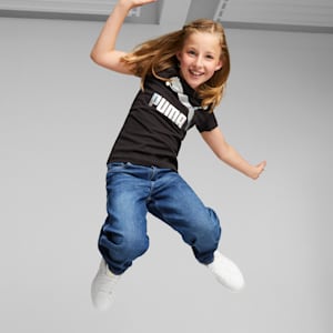 Classics Iridescent Logo Big Kids' Tee, PUMA Black, extralarge