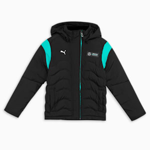 Mercedes-AMG PETRONAS MT7 Ecolit Youth Padded Jacket, PUMA Black, extralarge-IND
