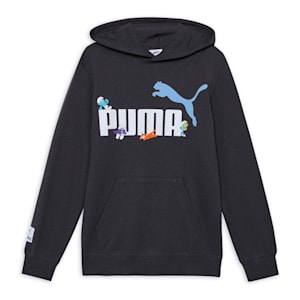 PUMA x THE SMURFS Kids' Hoodie, Dark Coal, extralarge-IND