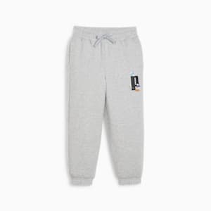 Pants deportivos PUMA x THE SMURFS para niños, Light Gray Heather, extralarge