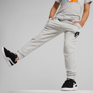 Pants deportivos PUMA x THE SMURFS para niños, Light Gray Heather, extralarge