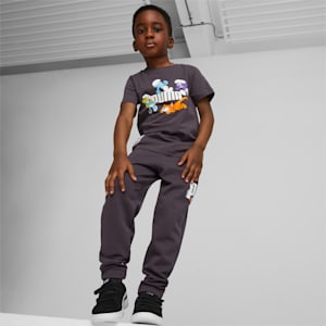 PUMA x THE SMURFS Kids' Sweatpants, Dark Coal, extralarge-IND