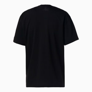 ユニセックス NEKO SAN フェイス 刺繍 半袖 Tシャツ, Puma Black, extralarge-JPN