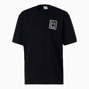 ユニセックス NEKO SAN フェイス 刺繍 半袖 Tシャツ, Puma Black