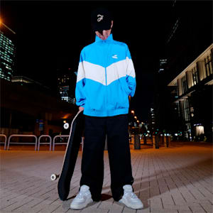 メンズ スケートボード ウーブン ジャケット, Regal Blue, extralarge-JPN