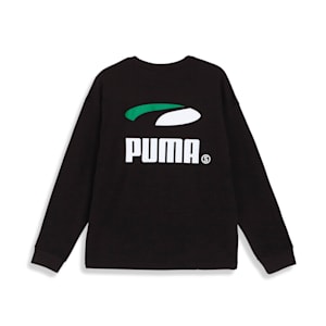 メンズ スケートボード Tシャツ CO 長袖, PUMA Black, extralarge-JPN