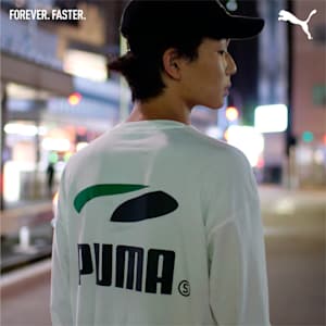 メンズ スケートボード Tシャツ CO 長袖, PUMA White, extralarge-JPN