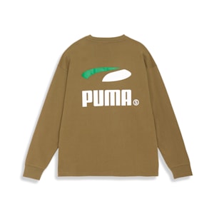 メンズ スケートボード Tシャツ CO 長袖, Olive Drab, extralarge-JPN