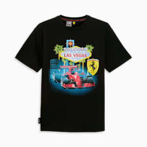 SCUDERIA FERRARI x JOSHUA VIDES Men's Tee, PUMA Black, extralarge