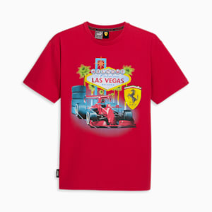 Camiseta SCUDERIA FERRARI x JOSHUA VIDES para hombre, Rosso Corsa, extralarge