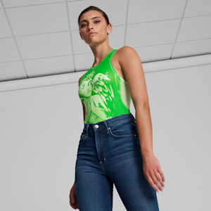 Body para mujer PUMA x LAFRANCÉ, PUMA Green, extralarge