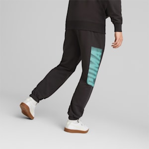 SWxP Relaxed Fit Mens Sweat Pants, Puma Black