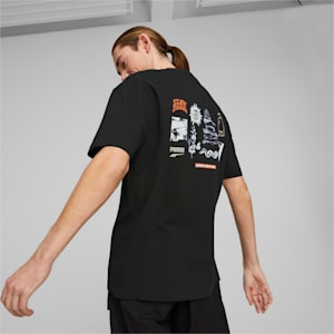 DOWNTOWN Graphic Men's Relaxed Fit T-Shirt, PUMA Black, extralarge-IND