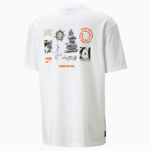 DOWNTOWN Graphic Men's Relaxed Fit T-Shirt, PUMA White, extralarge-IND