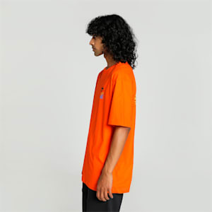 DOWNTOWN Graphic Men's Relaxed Fit T-Shirt, Cayenne Pepper, extralarge-IND