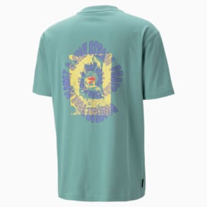 DOWNTOWN Graphic Men's Relaxed Fit T-Shirt, Adriatic, extralarge-IND
