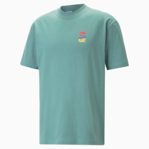 DOWNTOWN Graphic Men's Relaxed Fit T-Shirt, Adriatic, extralarge-IND