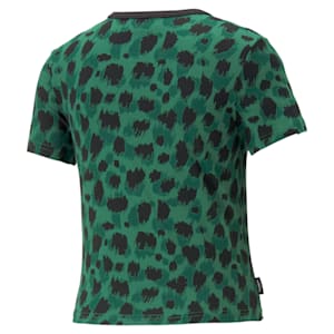 DOWNTOWN Slim Fit Womens T-Shirt, Vine-AOP